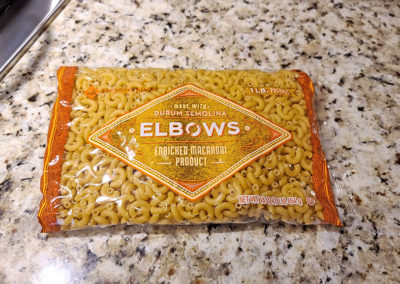 Elbow macaroni noodles